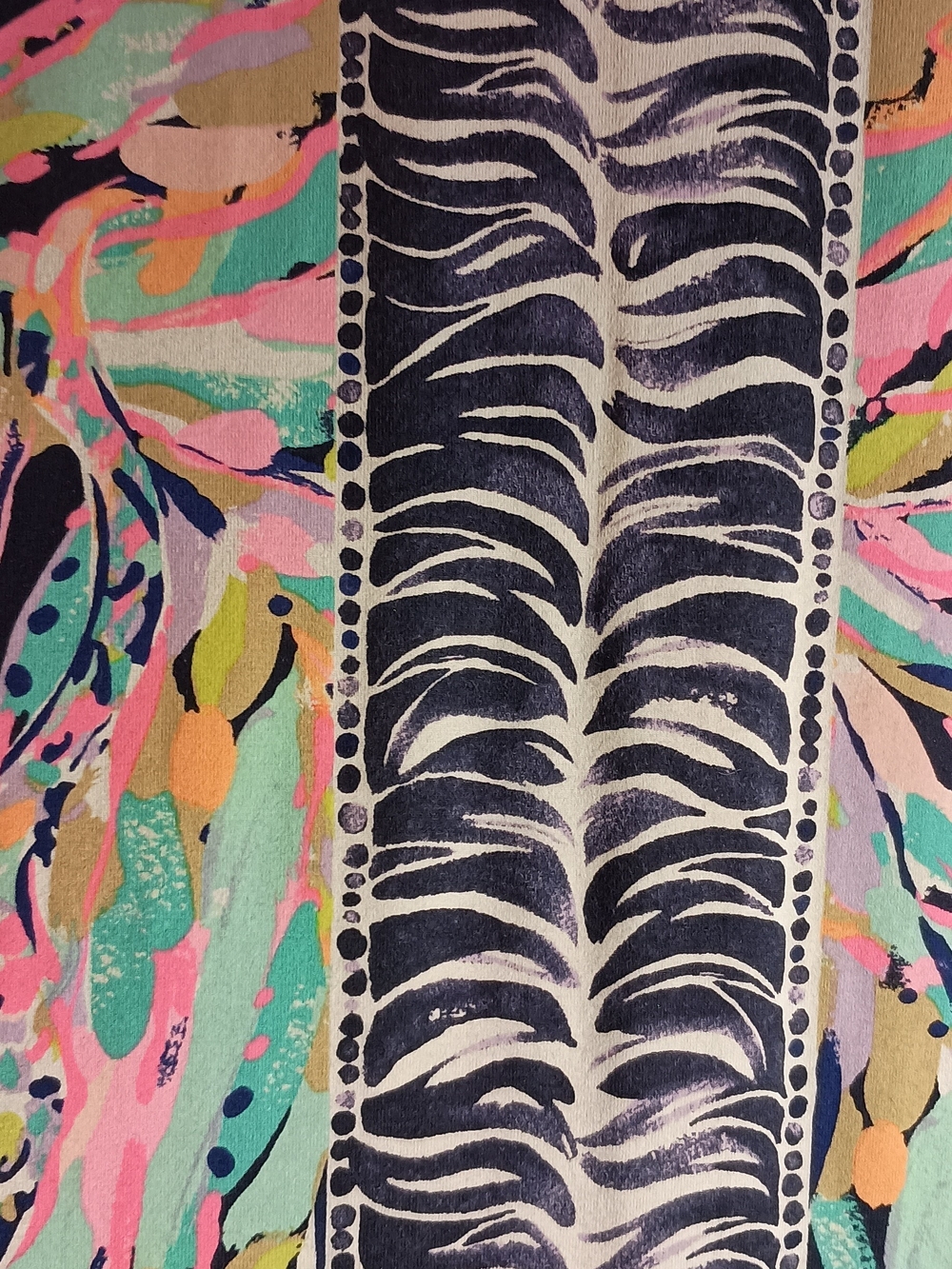 Lilly Pulitzer Vibrant Floral Navy Maxi Dress with Pink & Teal Accents - Picture 9 of 10